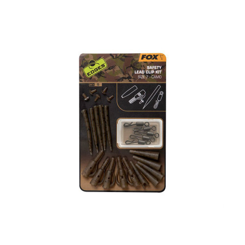 Набор безопасных клипс Fox Edges Camo Safety Lead Clip Kit Size 7