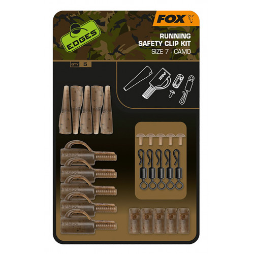 Набор для скользящей безопасной клипсы Fox EDGES Running Safety Clip Kit