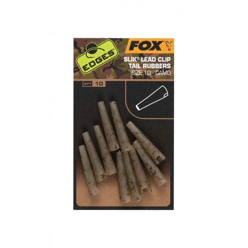 Конусы Fox EDGES Camo Slik Lead Clip Tail Rubber (Size 10)