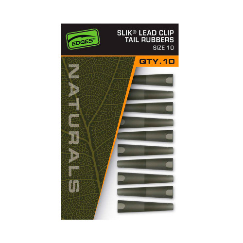 Конусы для безопасных клипс Fox EDGES Naturals Slik Lead Clip Tail Rubber №10