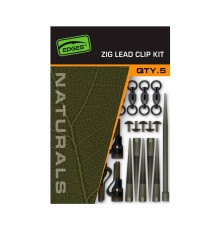 Набор для зиг-рига с безопасной клипсой Fox EDGES Naturals Zig Lead Clip Kit