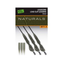 Готовые ледкоры с безопасными клипсами Fox EDGES Naturals Leadcore Power Grip Lead Clip Leaders