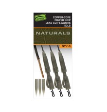 Готовые оснастки с безопасной клипсой Fox EDGES Naturals Copper Core Lead Clip Leaders