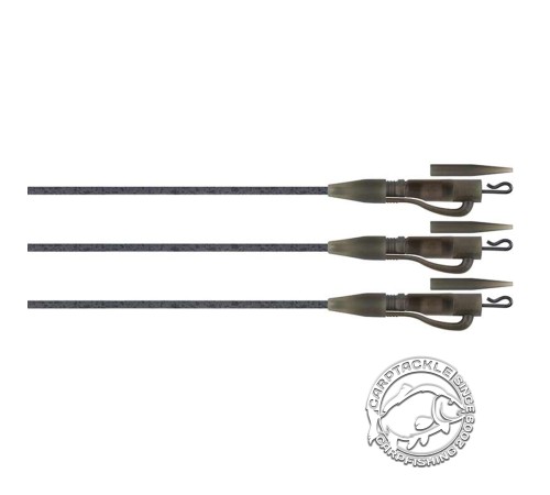 Готовые оснастки на монтажной трубке с безопасной клипсой FOX Edges Tubing Lead Clip Ready Rig 3шт