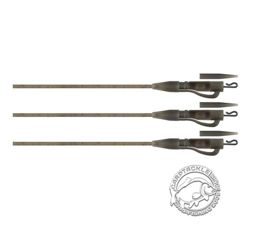 Готовые оснастки на монтажной трубке с безопасной клипсой FOX Edges Tubing Lead Clip Ready Rig 3шт