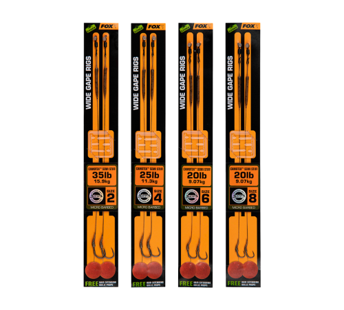 Готовые поводки Fox EDGES Wide Gape Rigs