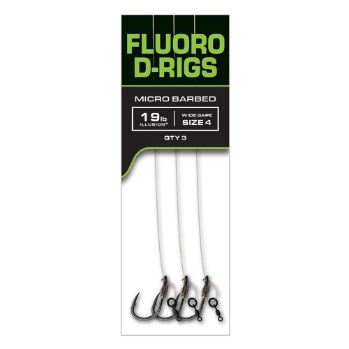 Готовые поводки FOX Carp Ready Rigs - Fluoro D-Rig (x3)