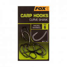 Крючки Fox Carp Hooks Curve Shank size 6