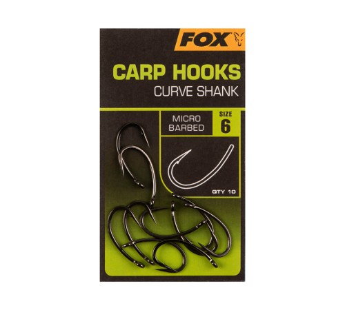 Крючки Fox Carp Hooks Curve Shank
