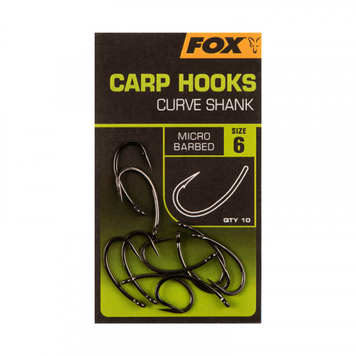 Крючки Fox Carp Hooks Curve Shank