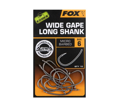 Крючки Fox EDGES™ Wide Gape Long Shank