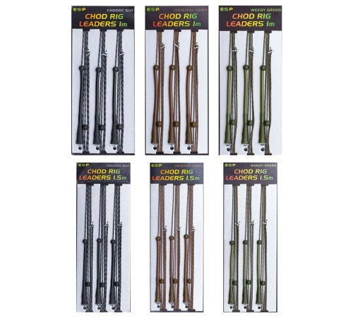 Набор готовых оснасток ESP Leadcore Chod Rig