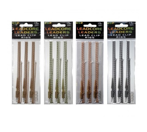 Набор готовых оснасток ESP Leadcore Lead Clips