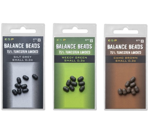 Бусины утяжеленные E-S-P Tungsten Loaded Balance Beads Small 0,3g