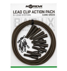 Набор Korda Basix Lead Clip Action Pack Camo green