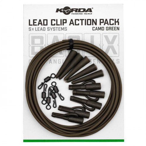 Набор Korda Basix Lead Clip Action Pack Camo green