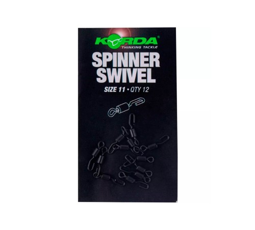 Вертлюг с быстросъемом Korda Spinner Swivels №11