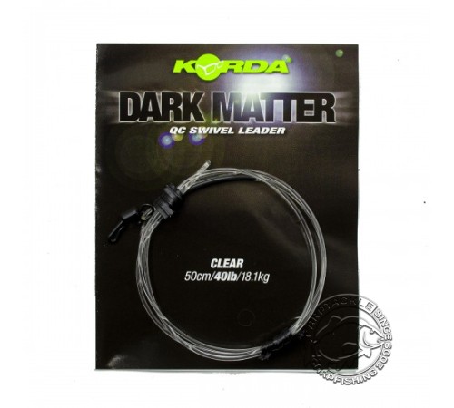 Готовый монтаж KORDA Dark Matter Leader QC Swivel