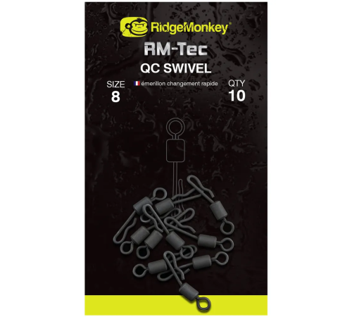 Вертлюг с быстросъемом RidgeMonkey RM-Tec Quick Change Swivel