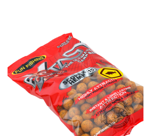 Тонущие бойлы Fun Fishing Extasy Bouillettes Scopex & Hemp