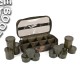 Кейс с банками для насадок Fox Camolite 12 Pot Hookbait Case