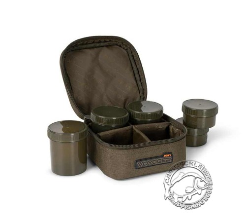 Сумка с банками для насадок Fox Voyager Hookbait Case