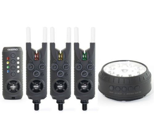 Сигнализаторы поклевки с лампой SONIK GIZMO ALARM & RECEIVER SET + BIVVY LAMP