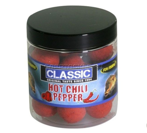 Плавающие бойлы 15мм Fun Fishing Classic Hot Chili Pepper Pop-Ups 15mm Жгучий Перец Чили
