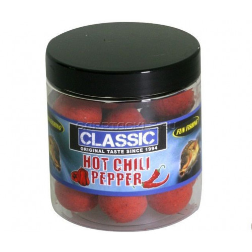 Плавающие бойлы 15мм Fun Fishing Classic Hot Chili Pepper Pop-Ups 15mm Жгучий Перец Чили
