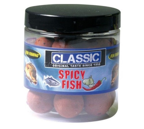 Плавающие бойлы 15мм Fun Fishing Classic Spicy Fish Pop-Ups 15mm Острая рыба