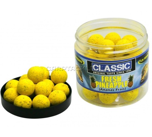 Плавающие бойлы 15мм Fun Fishing Classic Fresh Pineapple Pop-Ups 15mm Свежий Ананас