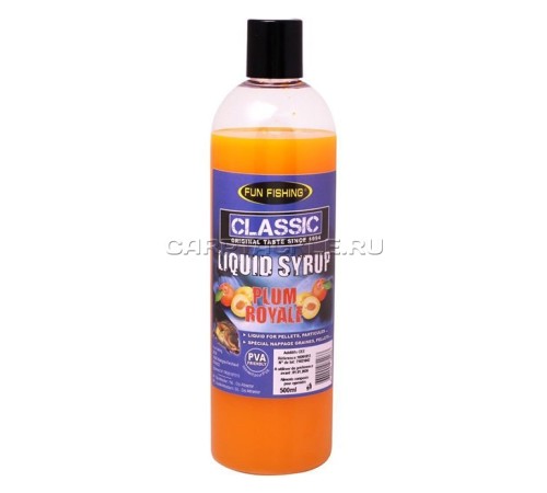 Высокоатрактивный ликвид Fun Fishing Classic Liquid Syrup Plum Royal 500ml Королевская слива