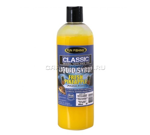Высокоатрактивный ликвид Fun Fishing Classic Liquid Syrup Ananas Frais 500ml Ананас