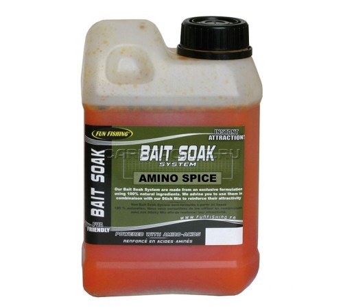 Высокоаттрактивный сок Fun Fishing Bait Soak Amino Spice 1L специи