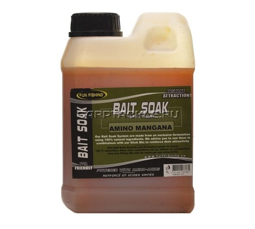 Высокоаттрактивный сок Fun Fishing Bait Soak System Caviar & Black Peppe 1L икра и черный перец