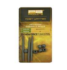Набор для оснастки Вертолет утяжеленный PB Products DT Heli-Chod Rubber & Beads Weed