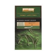 Изогнутая трубка для крючка PB Products Aligners Short Shank Gravel 8pcs