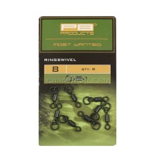Вертлюг с кольцом PB Products Ring Swivel № 8 (8шт)