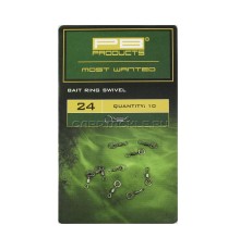 Мини вертлюг с кольцом PB Products Bait Ring Swivel