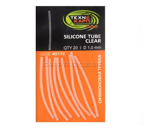 Силиконовая трубка прозрачная Texnokarp d 1.0мм 20шт