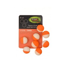 Шарик плавающий бело/оранжевый Технокарп EVA balls 10mm