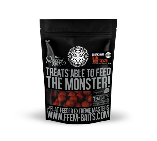 Тонущие бойлы 23мм FFEM Русский Бойл Super Plum 23 mm 1kg Слива
