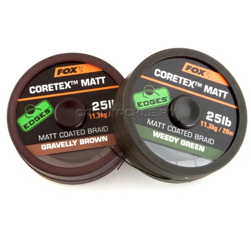 Поводковый материал в оплетке Fox EDGES Coretex Matt