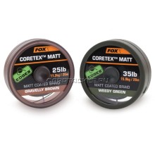 Поводковый материал в оплетке Fox EDGES Coretex Matt Gravel Brown 35lb