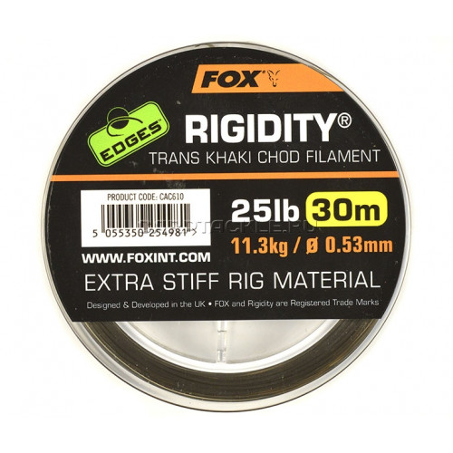 Поводковый материал Fox EDGES Rigidity Trans Khaki