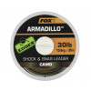Шок лидер / поводковый материал Fox Edges Camo Armadillo Shock & Snag Leader