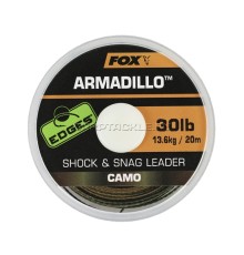 Шок лидер / поводковый материал Fox Edges Camo Armadillo Shock & Snag Leader 30lb 20m