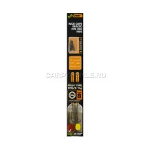 Готовые поводки Fox Edges Wide Gape Beaked PVA Bag Rigs 20lb Size 8 Brown & Green