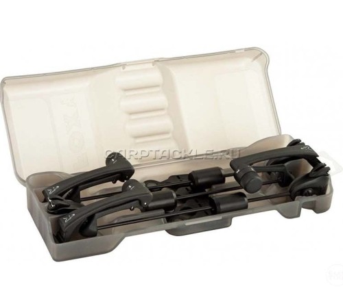 Набор из 3 механических сигнализаторов поклевки черные FOX Euro MK2 Swinger Black