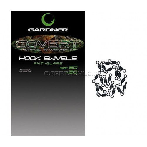 Вертлюг Gardner Covert Hook Swivels №20